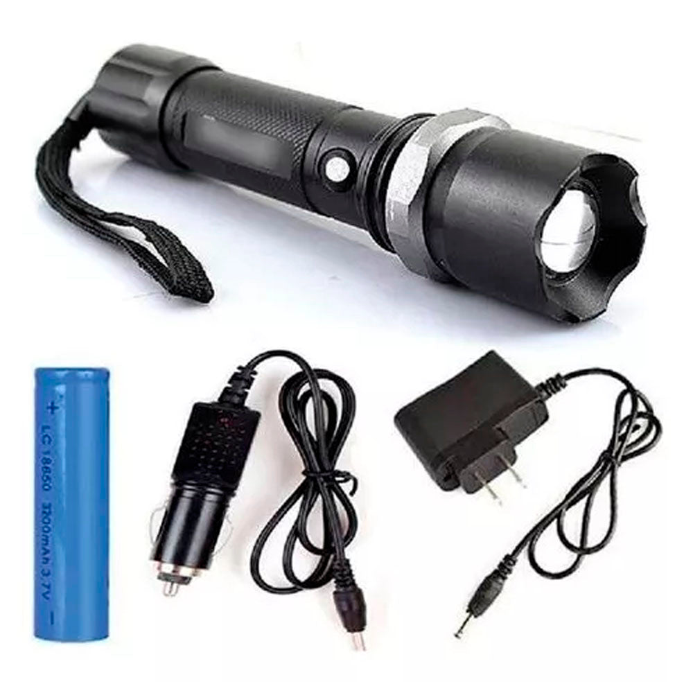 Linterna Recargable con Zoom Luminoso